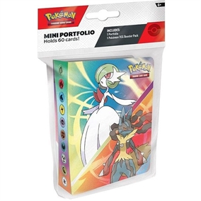 Pokémon Mini Binder with Mega Evolution artwork, holds 60 cards and includes 1 sealed booster pack